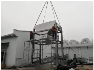 南京現(xiàn)場(chǎng) 皮帶機(jī)即將安裝完成！??！